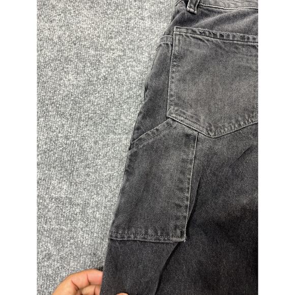 We The Free Tinsley Baggy High Rise Straight Leg Jean 24 90s Grunge Washed Black - Picture 5 of 15